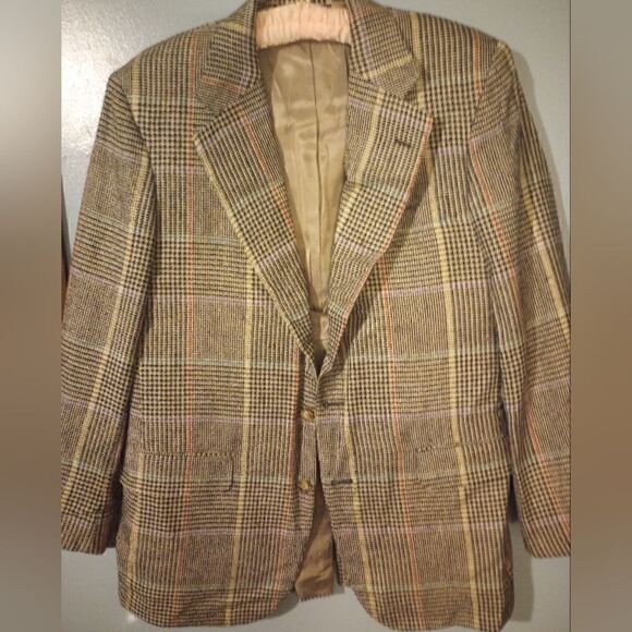 Glenn plaid single breasted Blazer with multicolored stripes - Picture 4 of 15